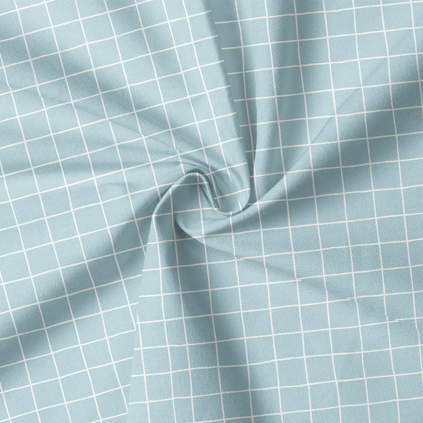 0.5m BIO French Terry Grid sky *VORBESTELLUNG*