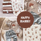0.5m BIO French Terry Happy Rabbit