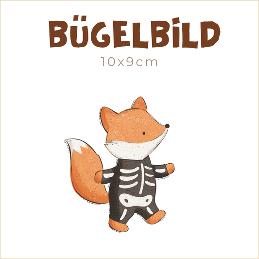 Bügelbild Halloween Party Animals: Fuchs | 10x9cm