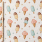 0.5m BIO French Terry Happy Icecream
