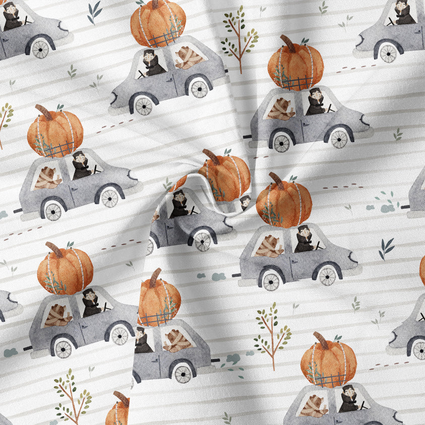 0.5m BIO French Terry Happy Halloween