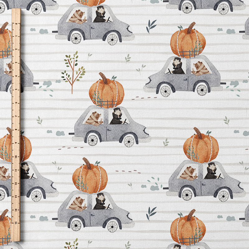 0.5m BIO French Terry Happy Halloween