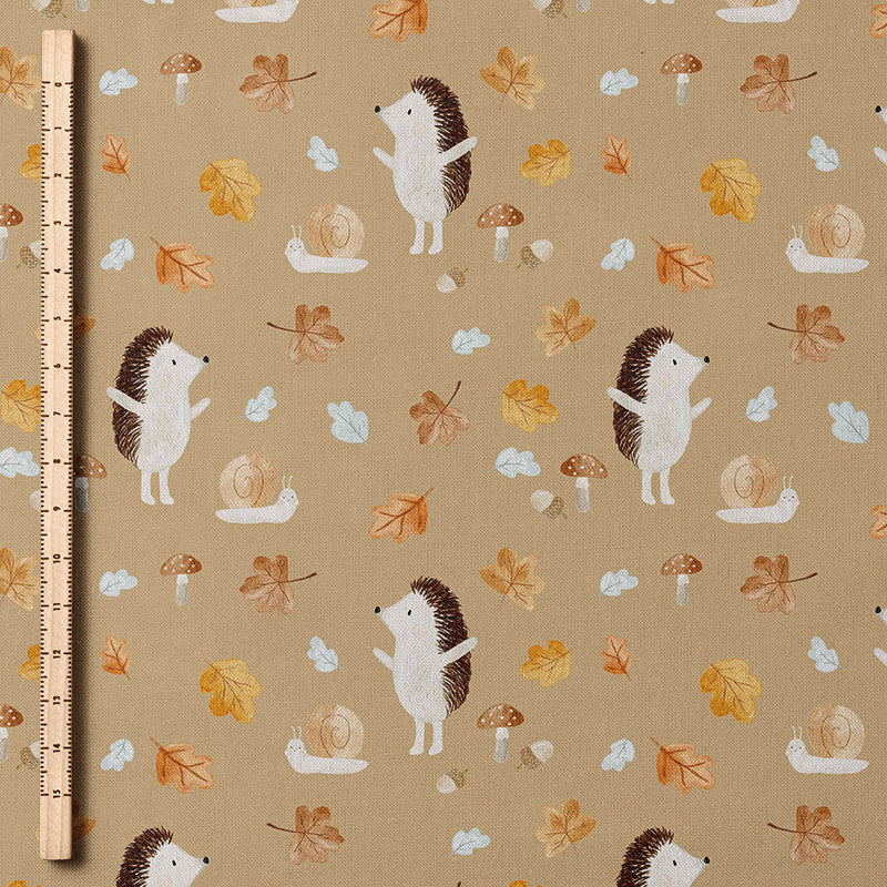 0.5m BIO French Terry Hedgedog and the Leaves *COMING SOON*