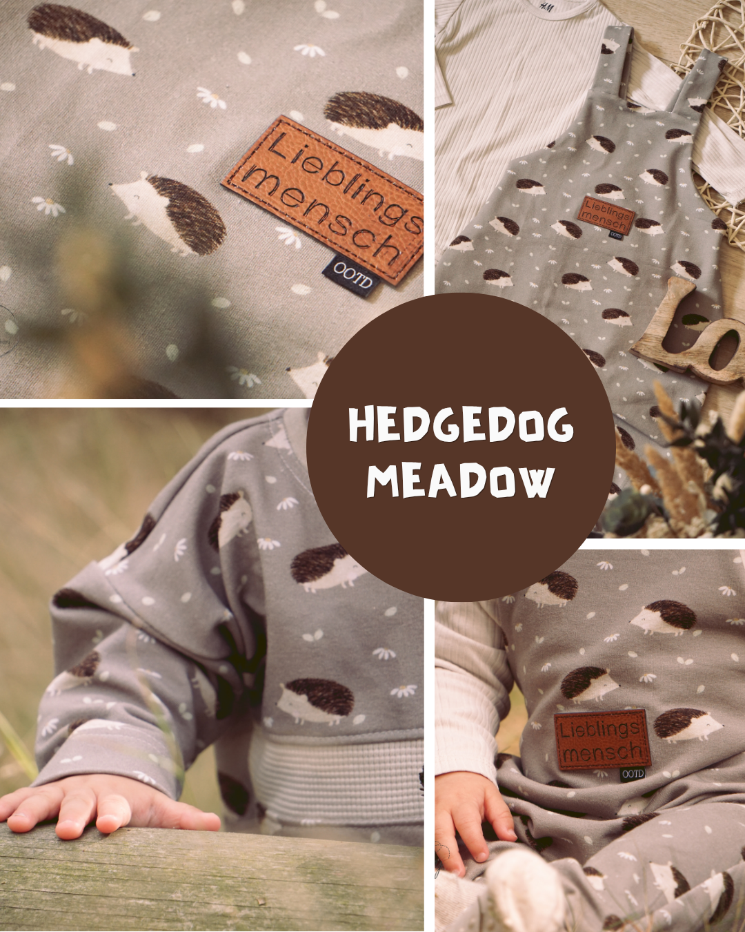 0.5m BIO French Terry Hedgedog Meadow *STOFFÜBERSICHT*