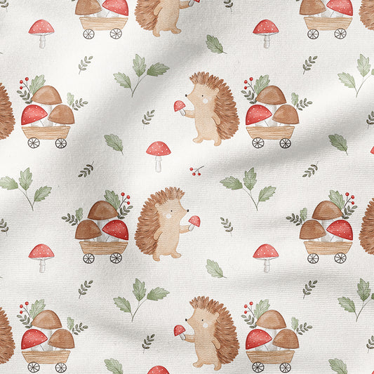 0.5m BIO French Terry Hedgehog and Mushroom *VORBESTELLUNG* Lieferzeit 4-7 Wochen*