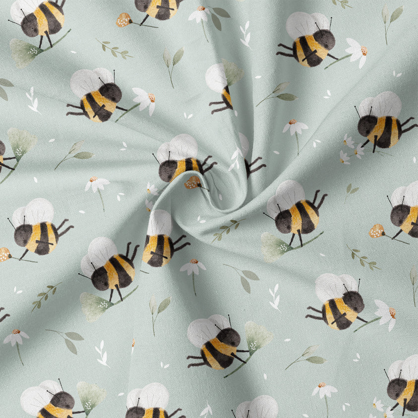 0.5m BIO French Terry Hello Spring chalk *STOFFÜBERSICHT*