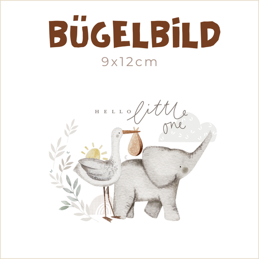 Bügelbild Hello Little One | 9x12cm