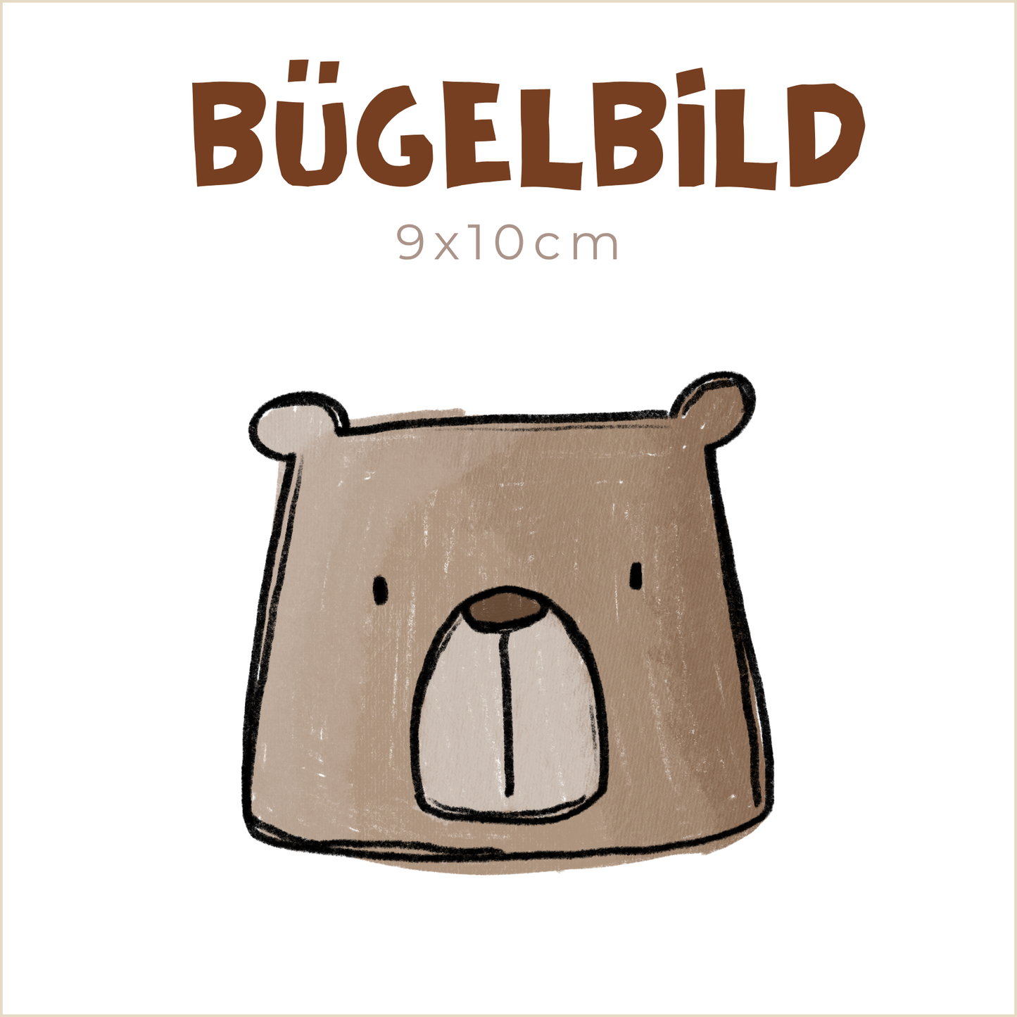 Bügelbild Herbsties Bär | 9x10cm