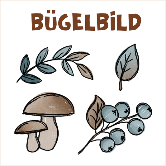 Bügelbild Herbsties Grünzeug