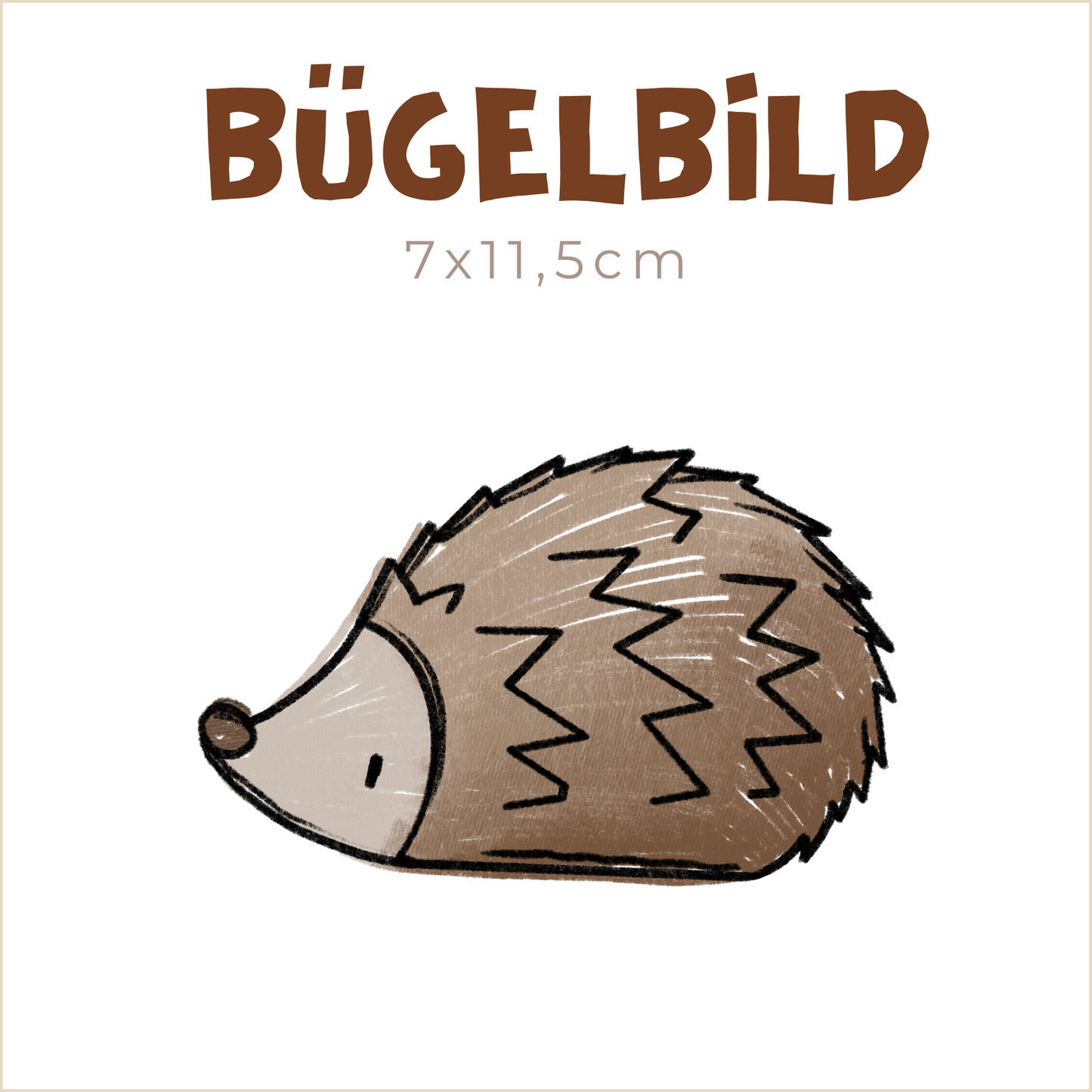 Bügelbild Herbsties Igel | 7x11,5cm