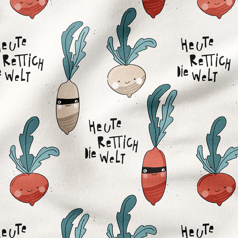 0.5m BIO French Terry Heute Rettich die Welt *COMING SOON*