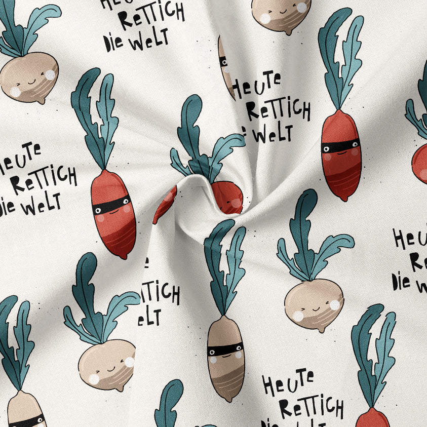 0.5m BIO French Terry Heute Rettich die Welt *COMING SOON*