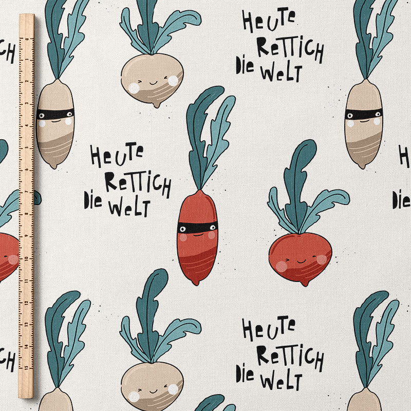 0.5m BIO French Terry Heute Rettich die Welt *COMING SOON*