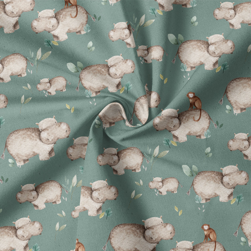 0.5m BIO French Terry Hippo Wilda turf *VORBESTELLUNG*