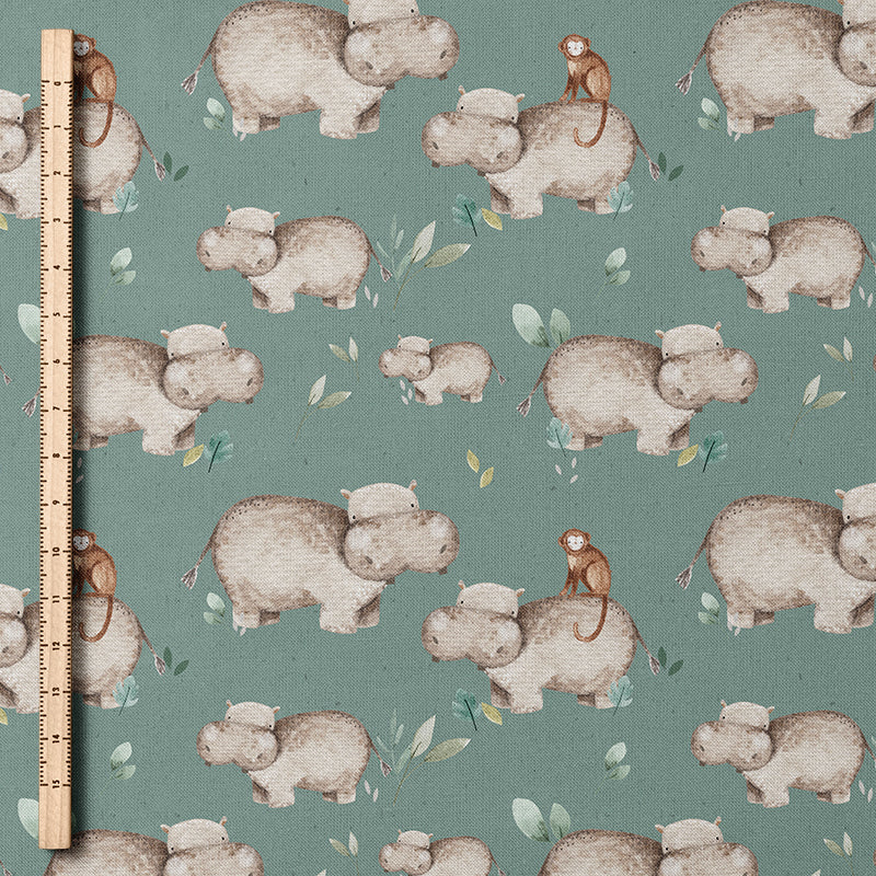 0.5m BIO French Terry Hippo Wilda turf *VORBESTELLUNG*