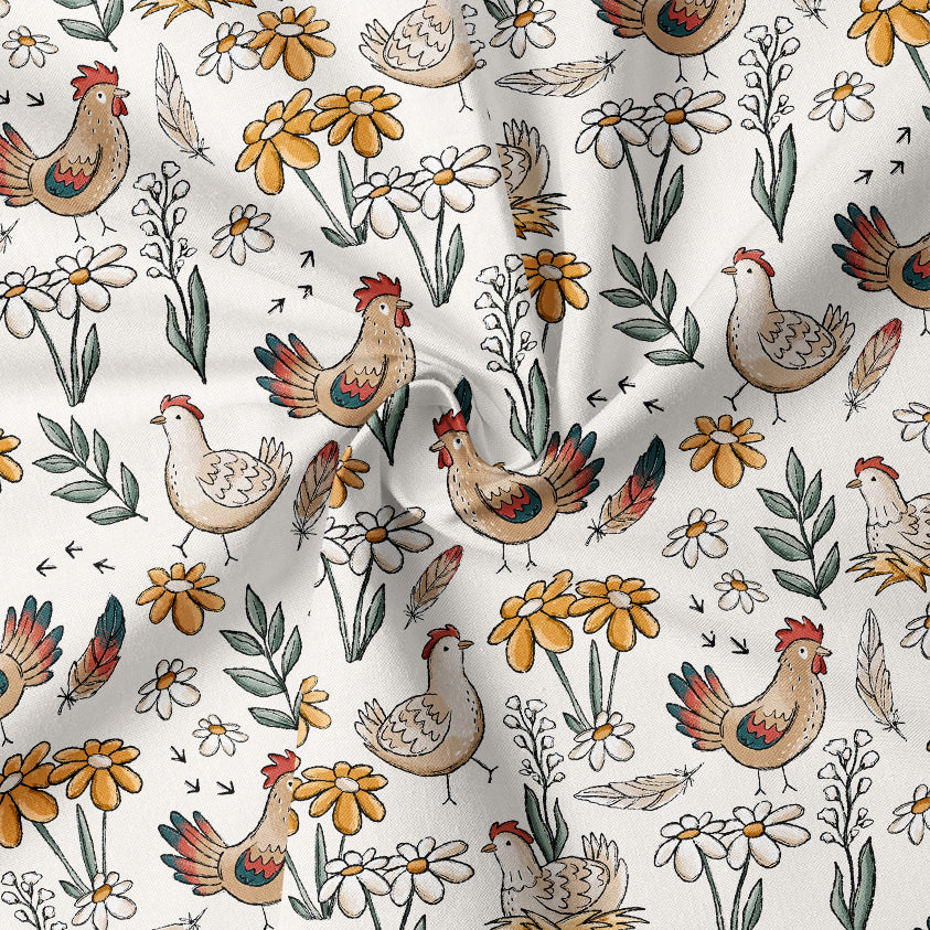 0.5m Biojersey Hühnerglück natur