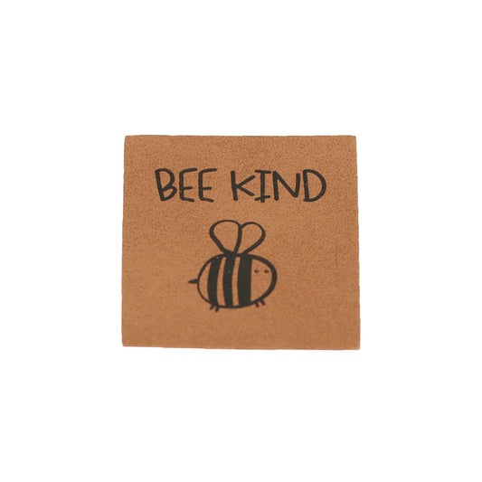 Kunstlederlabel Bee kind *IRON ON* | 1 Stück