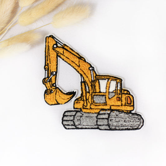 Chenille Patch: Baggerzeit | 11x15,5cm