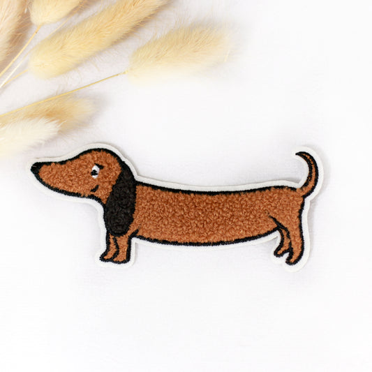Chenille Patch: Dackel | 4,5x12cm