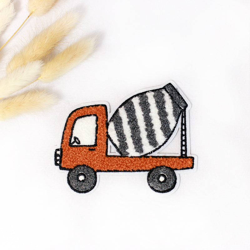Chenille Patch: Little Builder: Betonmischer | 8x9,5cm