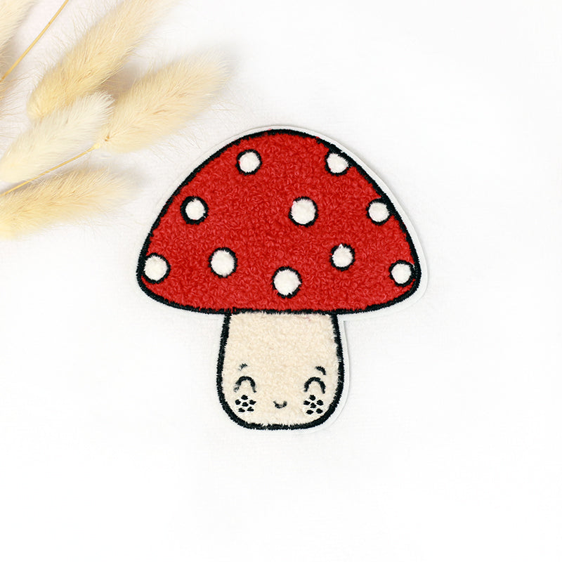 Chenille Patch: Mushroom | 9x9cm