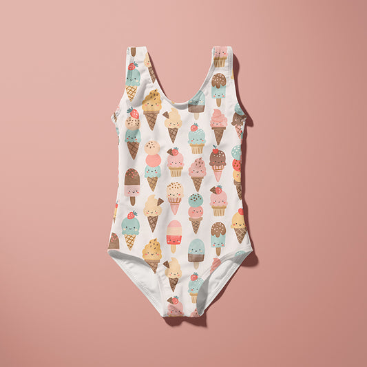 0.5m Bademodestoff Icecream summer