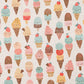 0.5m Baumwolle Icecream summer