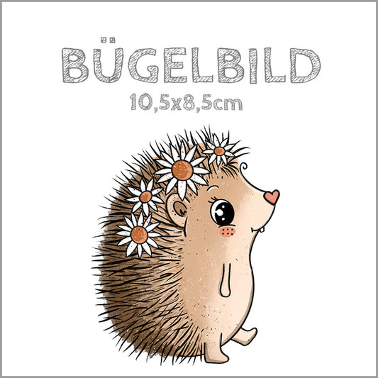 Bügelbild Igel Anna | 10,5x8,5cm