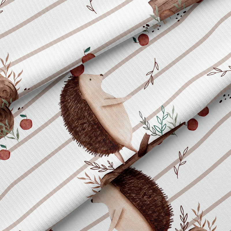 0.5m BIO French Terry Igelicious - Stripes *VORBESTELLUNG*