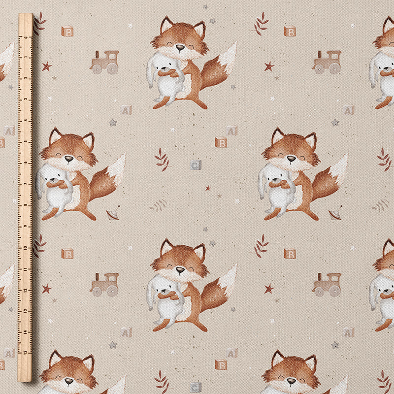 0.5m Biojersey Fuchs und Hase