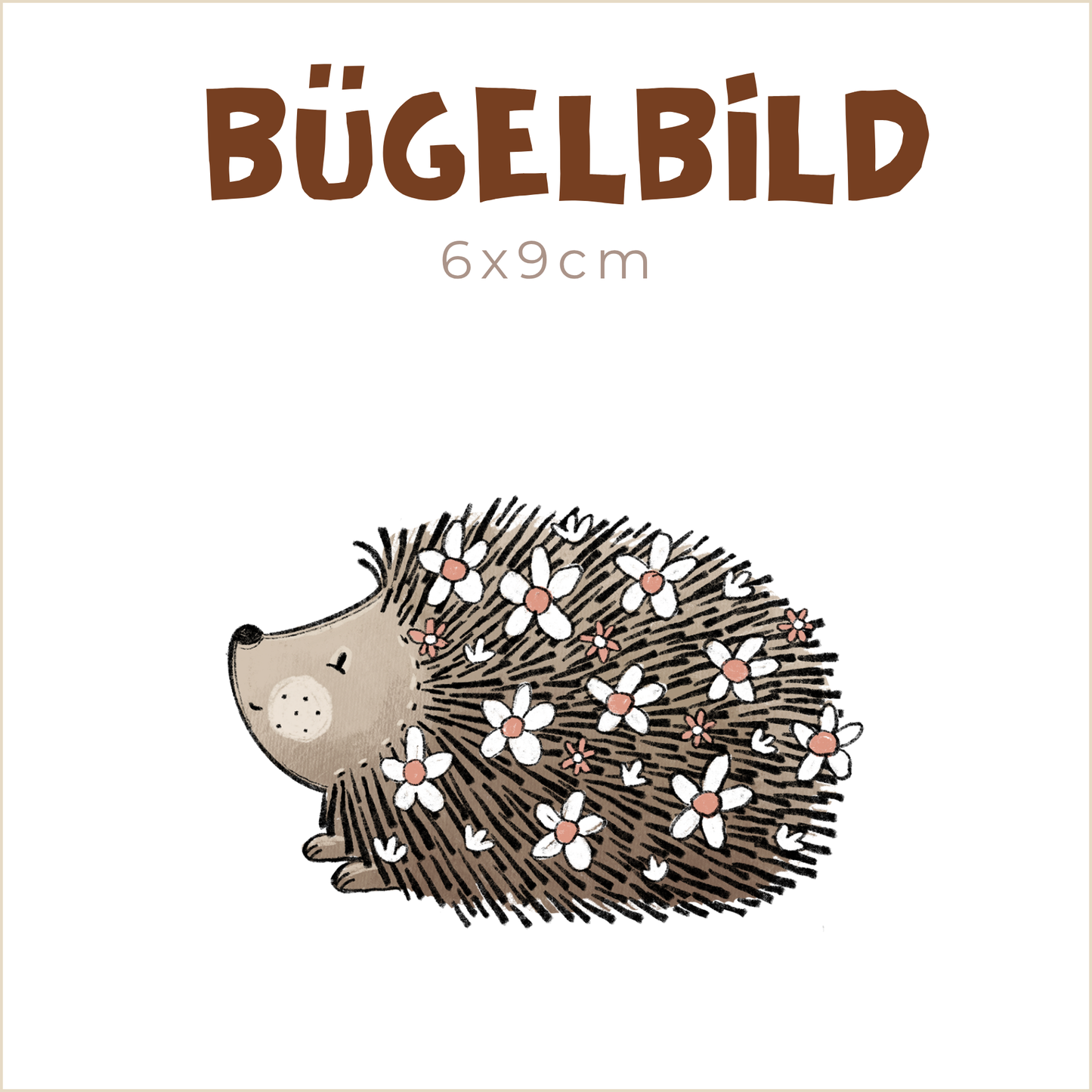 Bügelbild Irma Igel | 6x9cm