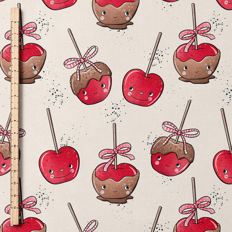 0.5m BIO French Terry Candy Apfel