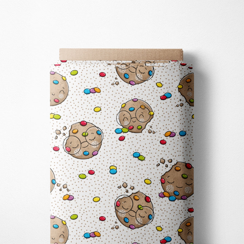 0.5m BIO French Terry Cookies bunt *STOFFÜBERSICHT*