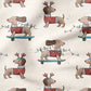 0.5m BIO French Terry Dackel-Weihnachten