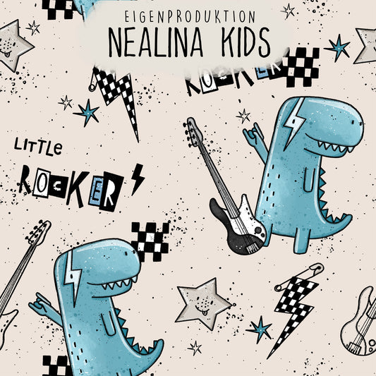 0.5m BIO French Terry Little Rocker-Dino