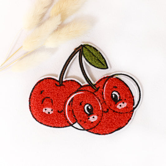Chenille Patch: Kirsche | 9x11cm