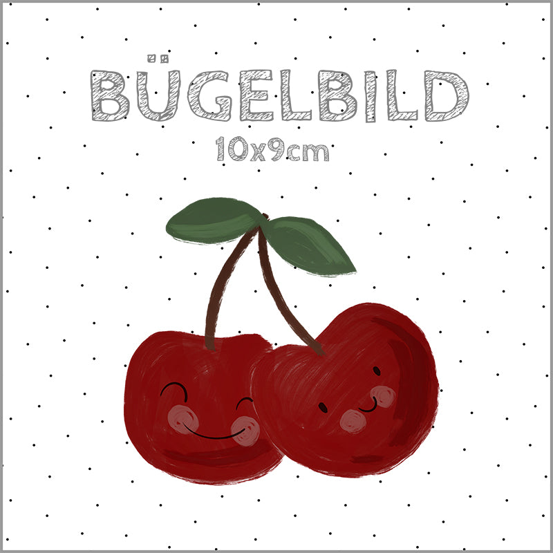 Bügelbild Kirschen | 10x9cm