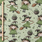 0.5m BIO French Terry Kleine Hexe grün *COMING SOON*