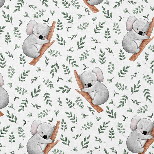 0.5m Baumwolle Koala white *VORBESTELLUNG: Lieferzeit 4-6 Wochen*