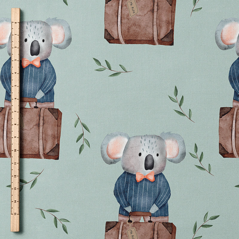 0.5m BIO French Terry Koala auf Reisen *VORBESTELLUNG*