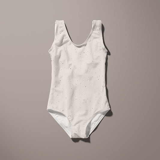 0.5m Bademodestoff Konfetti cream