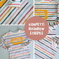 0.5m BIO French Terry Konfetti Rainbow Stripes *VORBESTELLUNG*