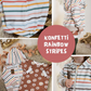 0.5m BIO French Terry Konfetti Rainbow Stripes *VORBESTELLUNG*