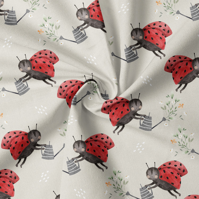 0.5m BIO French Terry Ladybug ecru *VORBESTELLUNG*