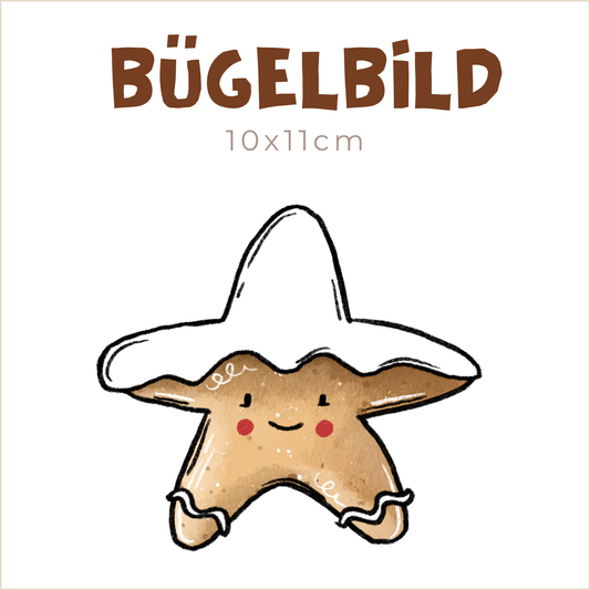 Bügelbild Lebkuchenfreunde: Stern | 10x11cm
