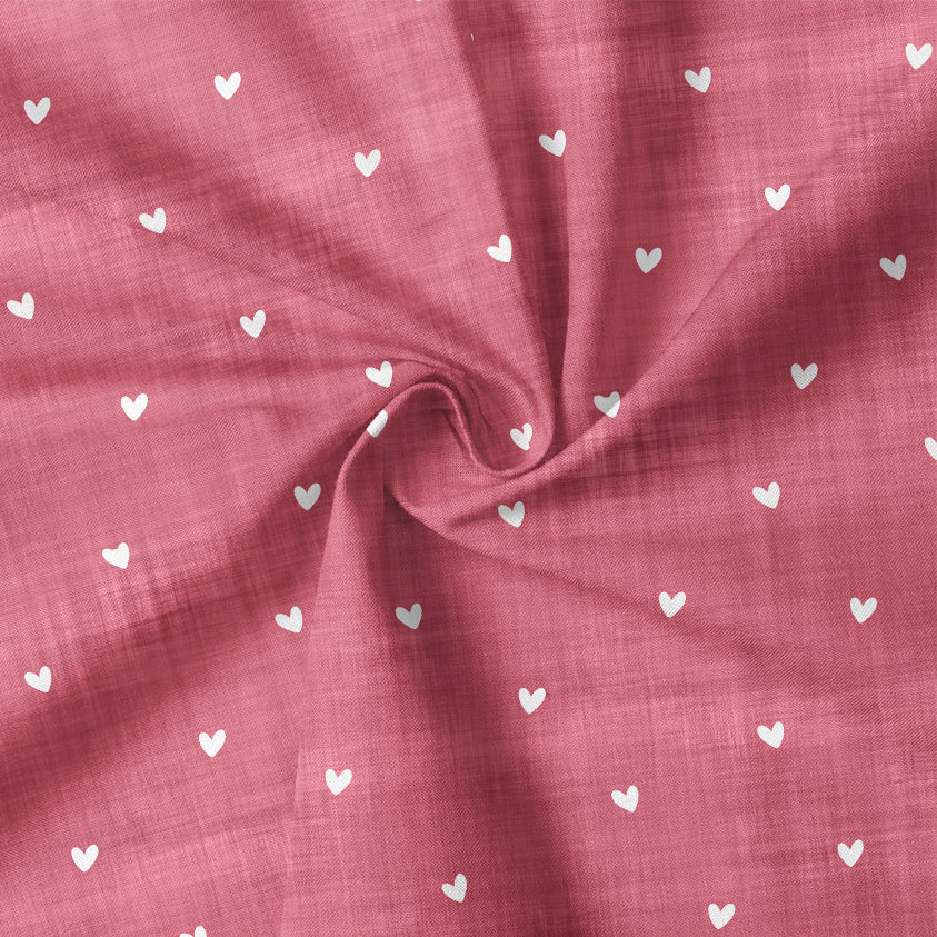 0.5m Biojersey Leinenoptik Herzen pink *COMING SOON*