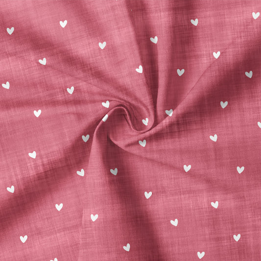 0.5m Biojersey Leinenoptik Herzen pink *COMING SOON*