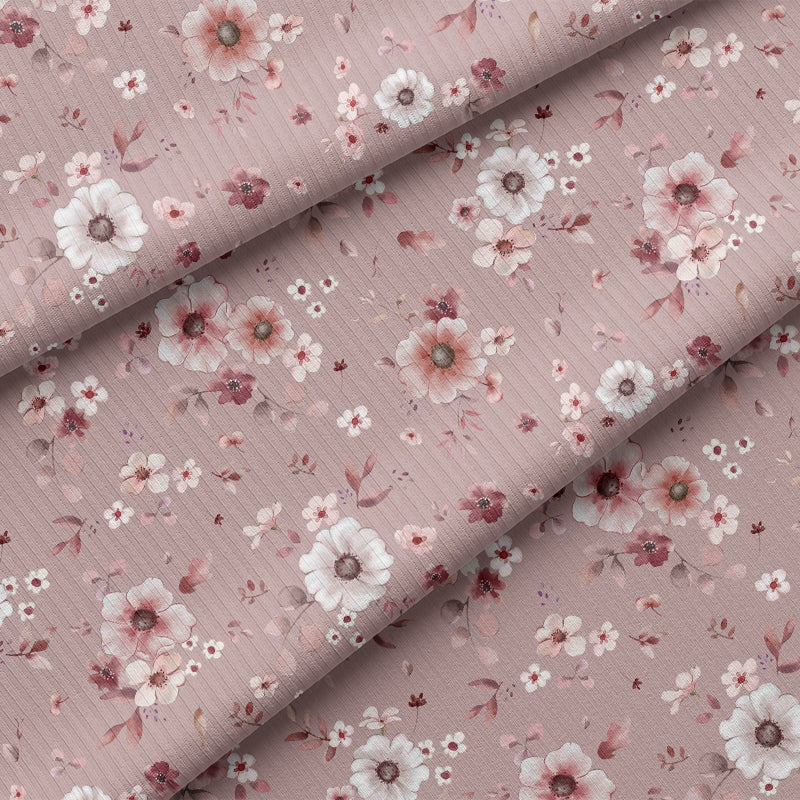 RESTSTÜCK 100cm BIO Rippjersey Lena rose