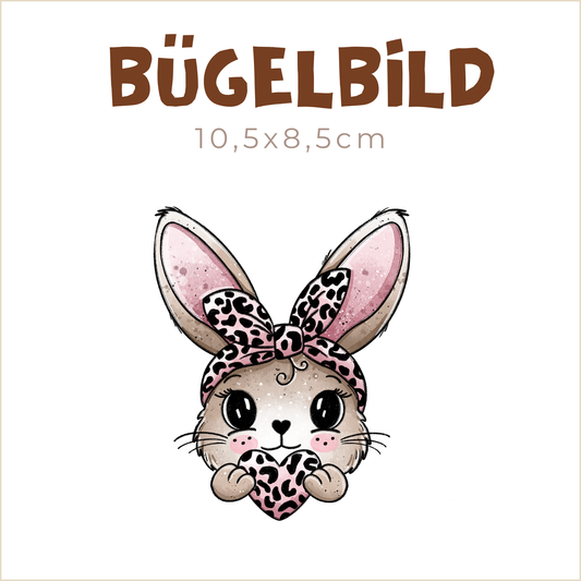 Bügelbild Leo-Häschen | 10,5x8,5cm