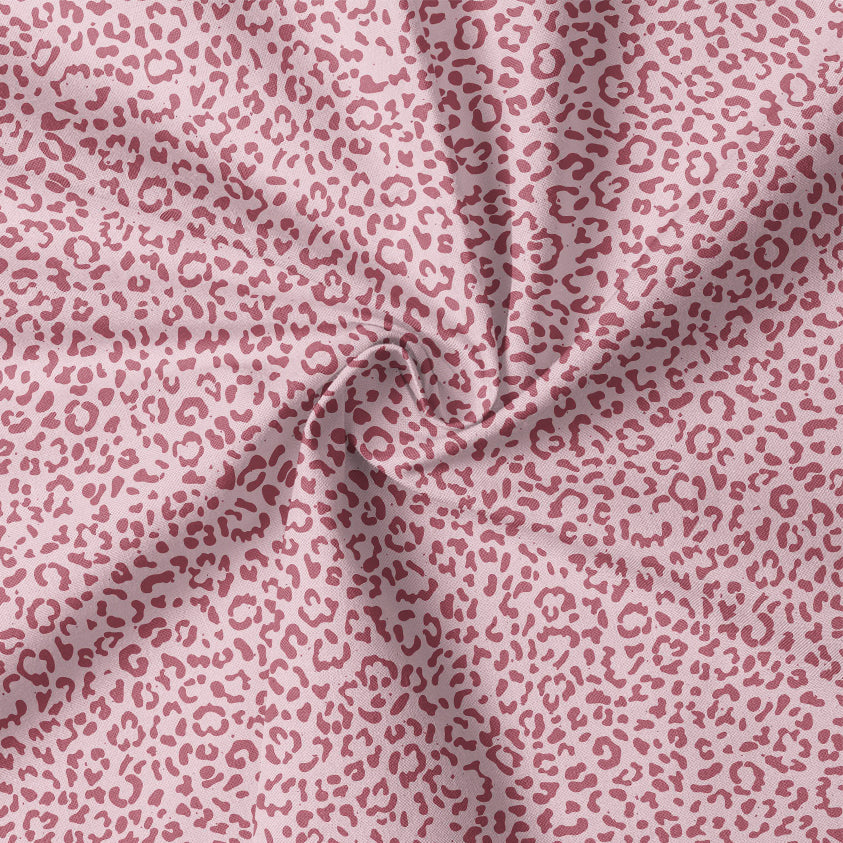 0.5m BIO French Terry Leo Muster rosa